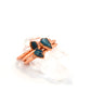 Dainty Raw Blue Apatite Ring | Rough Stone Ring |