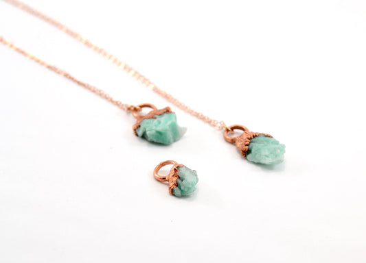 Copper Emerald Necklace | May Birthstone