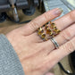 Multi-stone Gold Raw Citrine Ring | Rough Stone Ring |