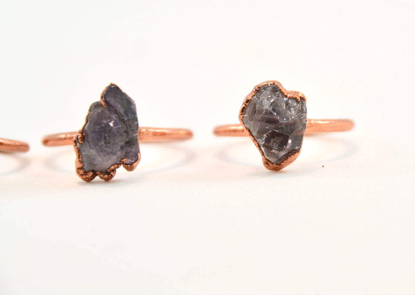 Raw Amethyst from Mexico || Amethyst Stone Ring