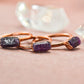 Raw Ruby Copper Stone Ring || Raw Ruby Ring || July Birthstone
