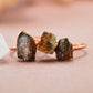 Raw Sunstone Copper Stone Ring || Raw Sunstone Ring ||