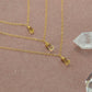 14k Gold Filled Citrine Necklace || Dainty Citrine Stone Necklace || November Birthstone