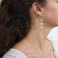 Serenity Tier Pearl Dangling Freshwater Pearl Earrings || 14K Gold Filled Pearl Earrings || Pearl Hoops || Pearl Earrings || Bridal Jewelry