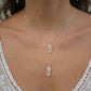 Rough Quartz Necklace || Paperclip Sterling Silver Chain || Raw Quartz Gemstone Necklace