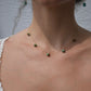 Turquoise Dangling Choker Necklace || Paperclip Chain Turquoise Necklace || Raindrop Necklace || Collar Layering Necklace