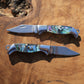 Abalone Shell Knife Necklace || Shell Pocket Knife Necklace || Blade Necklace || Stainless Steel Knife Necklace || Real Knife Necklace