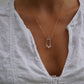 Double Point Quartz Necklace || 14K Gold Filled || Everyday Bohemian Crystal Necklace
