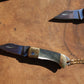 Shell Pocket Knife Necklace || Abalone Shell Pocket Knife Necklace || Blade Necklace || Brass Knife Necklace || Real Knife Necklace Unisex