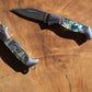 Abalone Shell Knife Necklace || Shell Pocket Knife Necklace || Blade Necklace || Stainless Steel Knife Necklace || Real Knife Necklace
