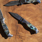 Abalone Shell Knife Necklace || Shell Pocket Knife Necklace || Blade Necklace || Stainless Steel Knife Necklace || Real Knife Necklace