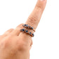 Multi-Stone Raw Sapphire Ring || September Birthstone