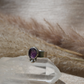 Sterling Silver Amethyst Faceted Ring || Aquarius February Birthstone || Rose Cut Amethyst Stone || Sterling Silver Ring || Bohemian Ring