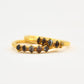 Gold Multi-Herkimer Diamond Ring || April Birthstone