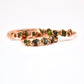 Muli-Stone Raw Peridot Ring || August Birthstone