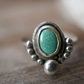 Turquoise Boho Style Sterling Silver Ring || Minimalist Turquoise Ring || Handmade Turquoise Ring