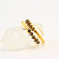 Gold Multi-Herkimer Diamond Ring || April Birthstone