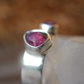 Watermelon Tourmaline two stone Ring || Statement Ring || Pink Tourmaline Ring || Green Tourmaline Rose Cut