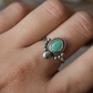 Turquoise Boho Style Sterling Silver Ring || Minimalist Turquoise Ring || Handmade Turquoise Ring